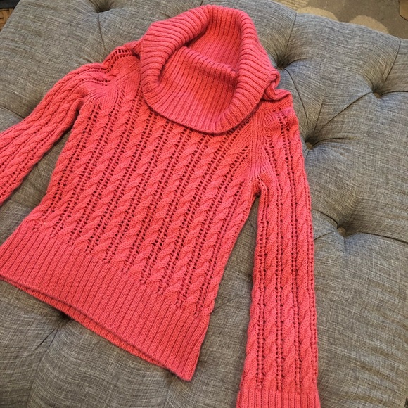 Original Penguin Sweaters - Soft Coral Cowl Neck Sweater